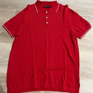 Bugatchi Red Men’s Polo